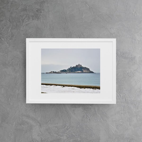 St Michaels Mount in the Snow