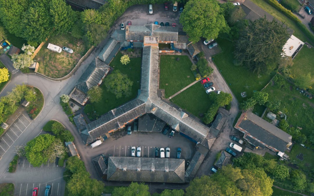 Crediton As Seen From Above - The Drone