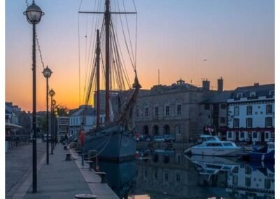 Sailing Ship in at Plymouth's Barbican