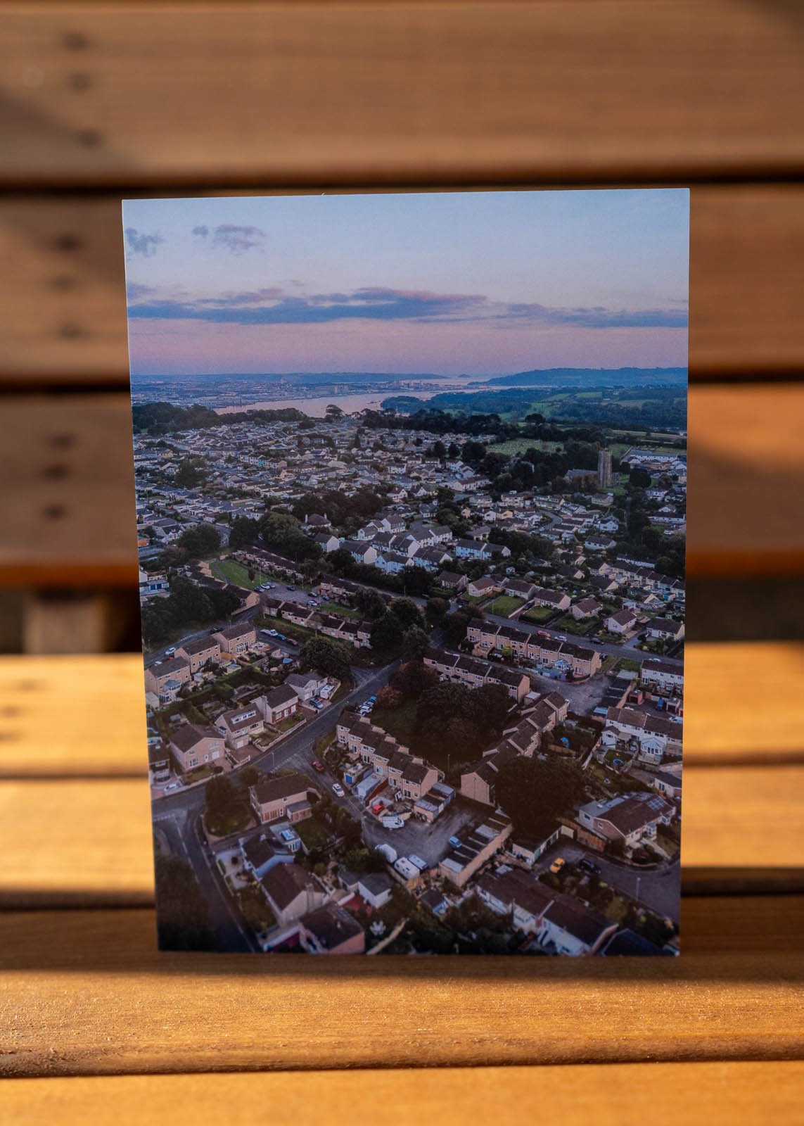 New Product: St Stephen’s Saltash Cornwall Greetings Card – Aerial View – Blank – New