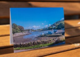 Millbrook Lake Cornwall Greetings Card – Scenic Landscape Photo – Blank – New